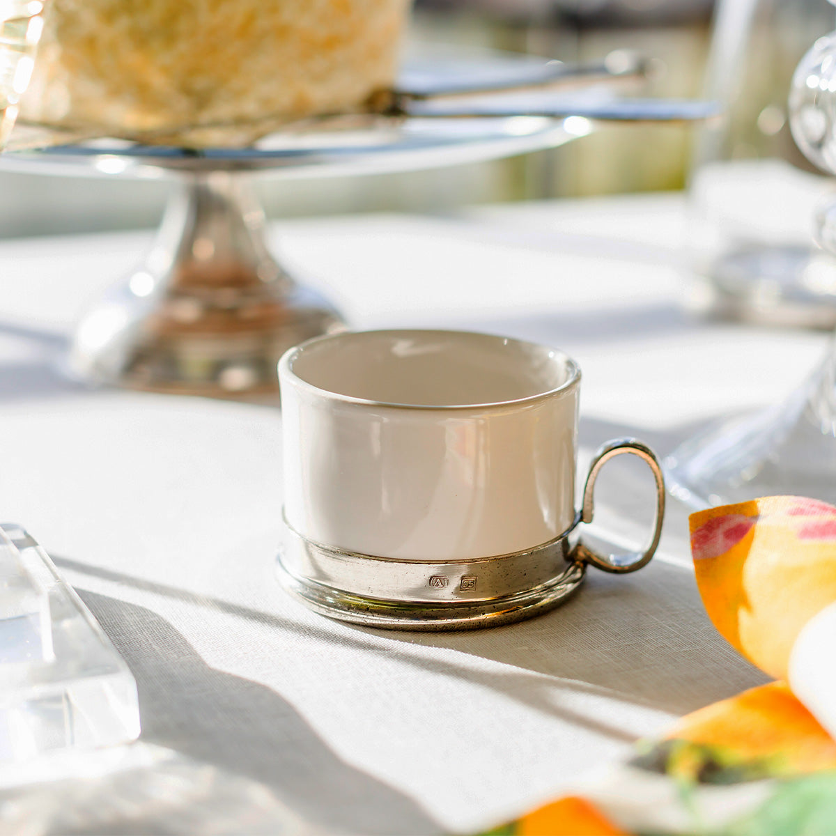 Tuscan Cappuccino Cup & Saucer with Spoon