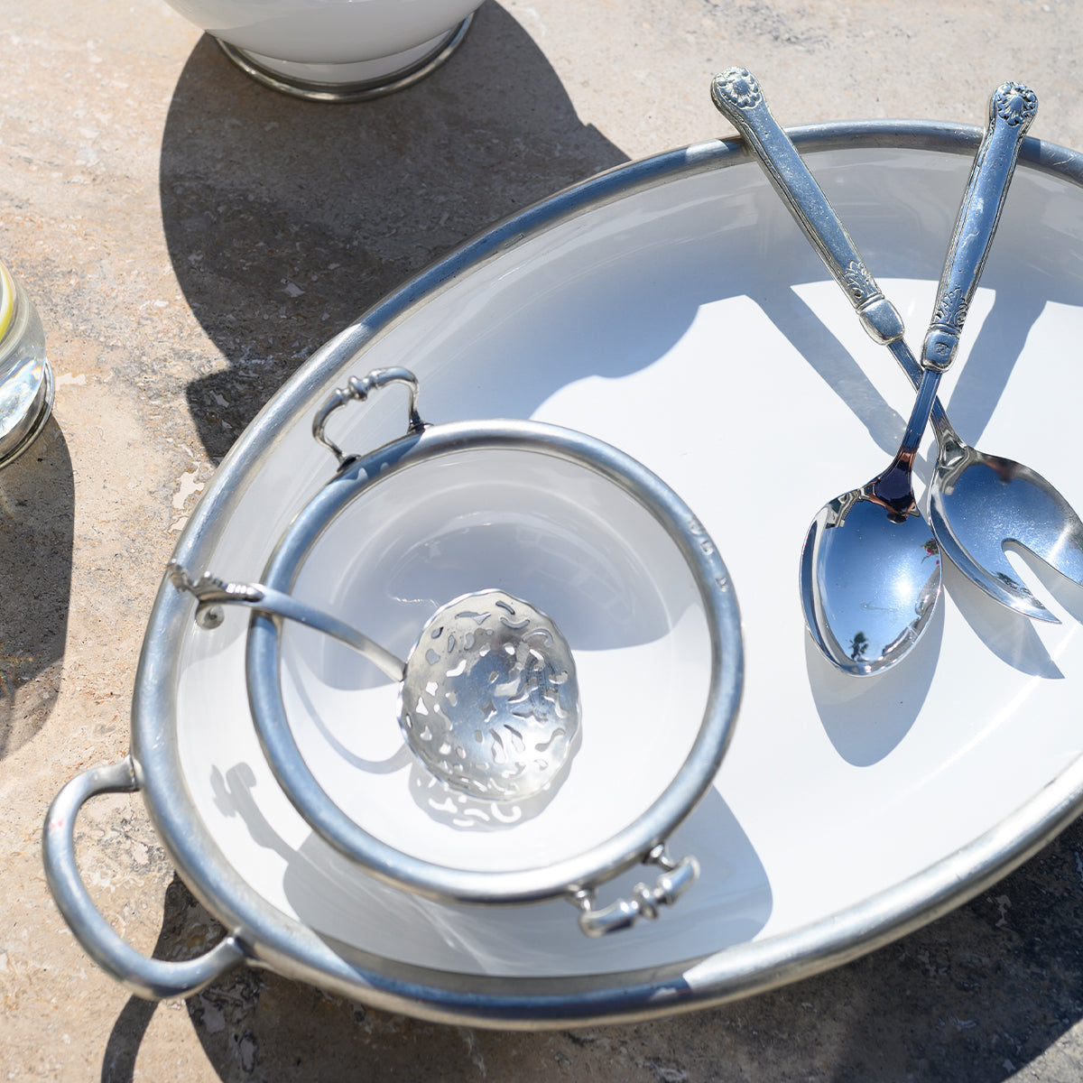 Tuscan Oval Tray with Handles