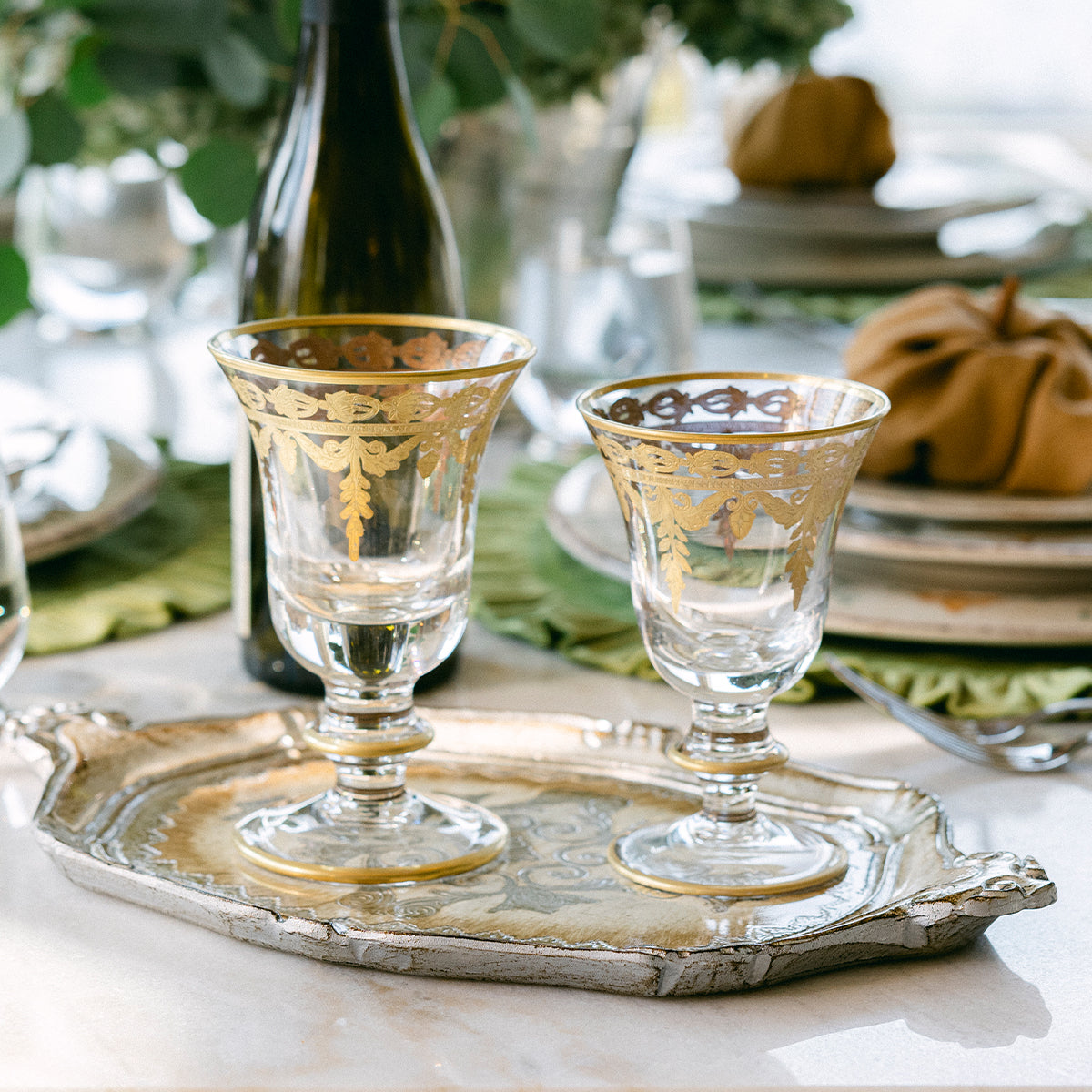 Vetro Gold Water/Wine Glass