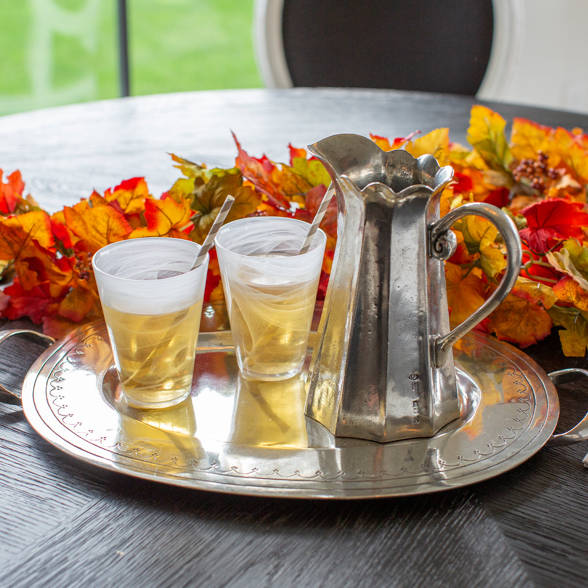 Vintage Tall Scalloped Pitcher