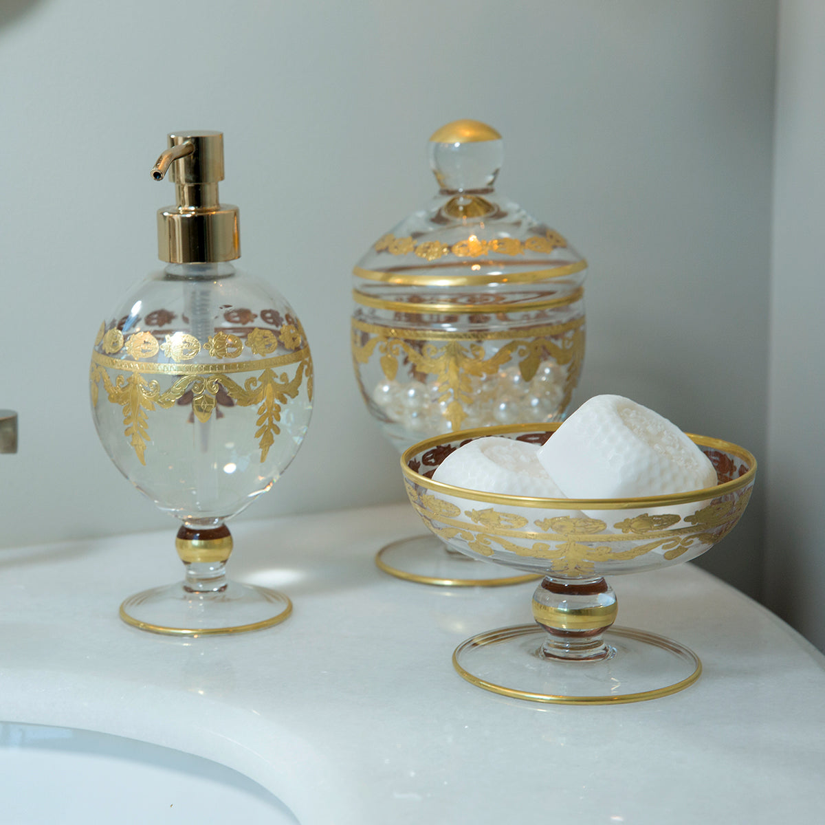 Vetro Gold Baroque Soap Pump