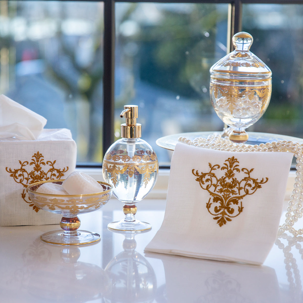 Vetro Gold Baroque Soap Pump