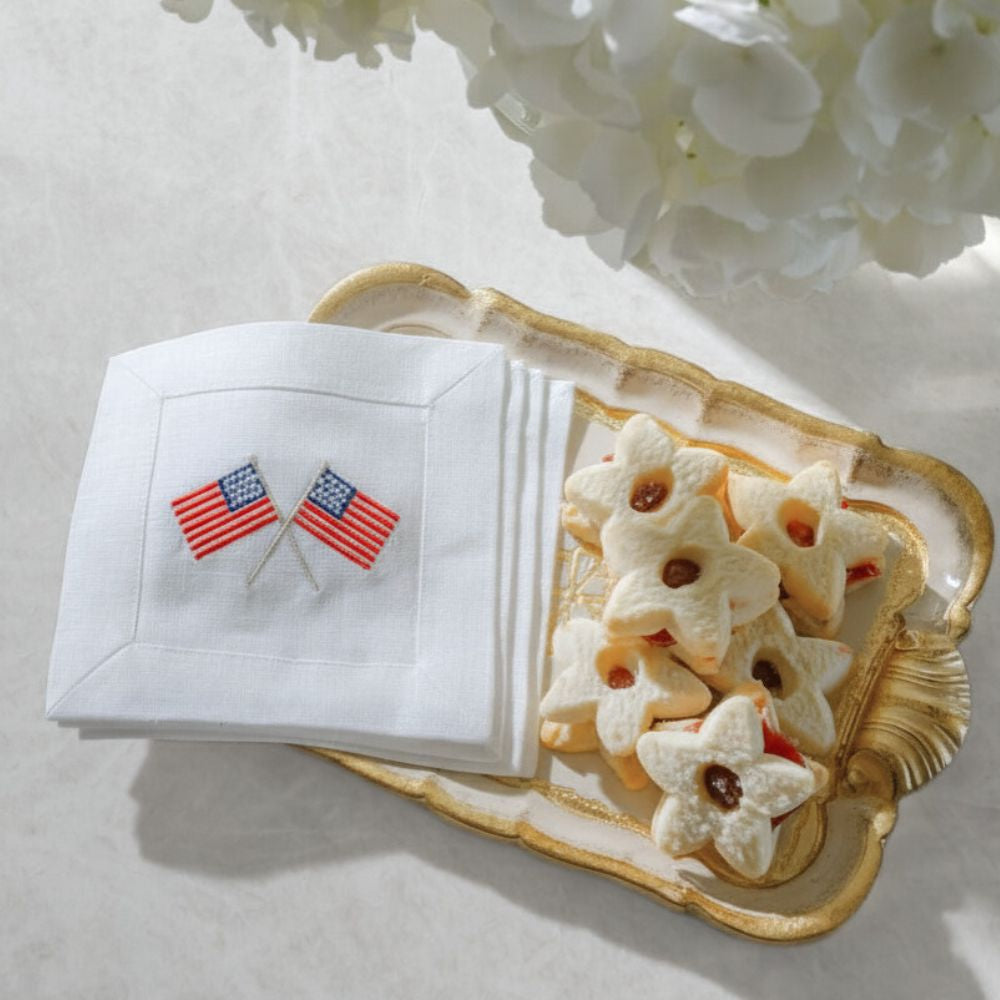 American Flags Cocktail Napkin Set
