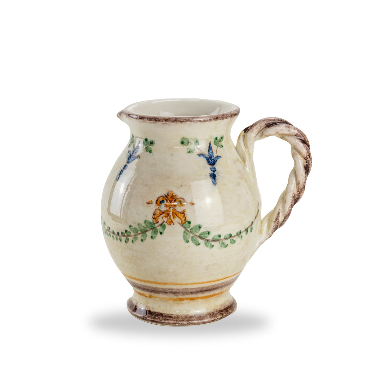 Medici Small Pitcher | Hand-Painted Italian Ceramic Pitcher | Arte