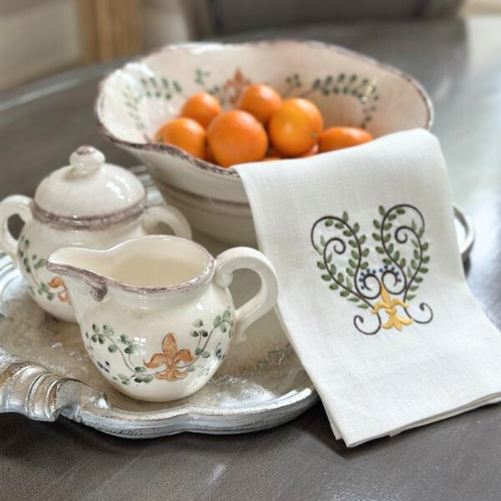 Arte Italica Medici handpainted Italian Ceramic Sugar Bowl