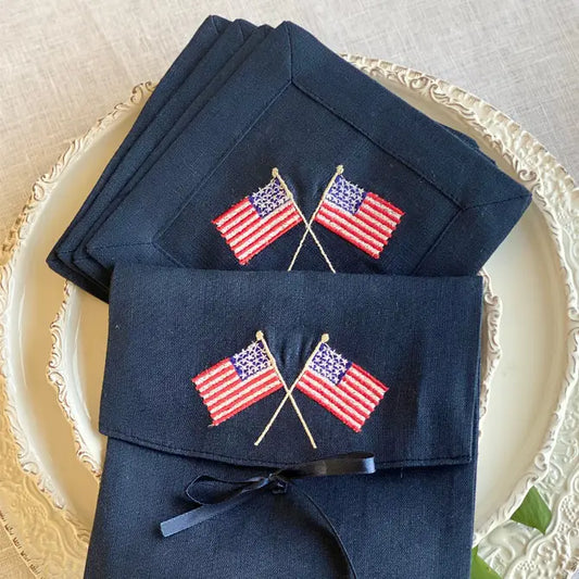 American Flags Cocktail Napkin Set