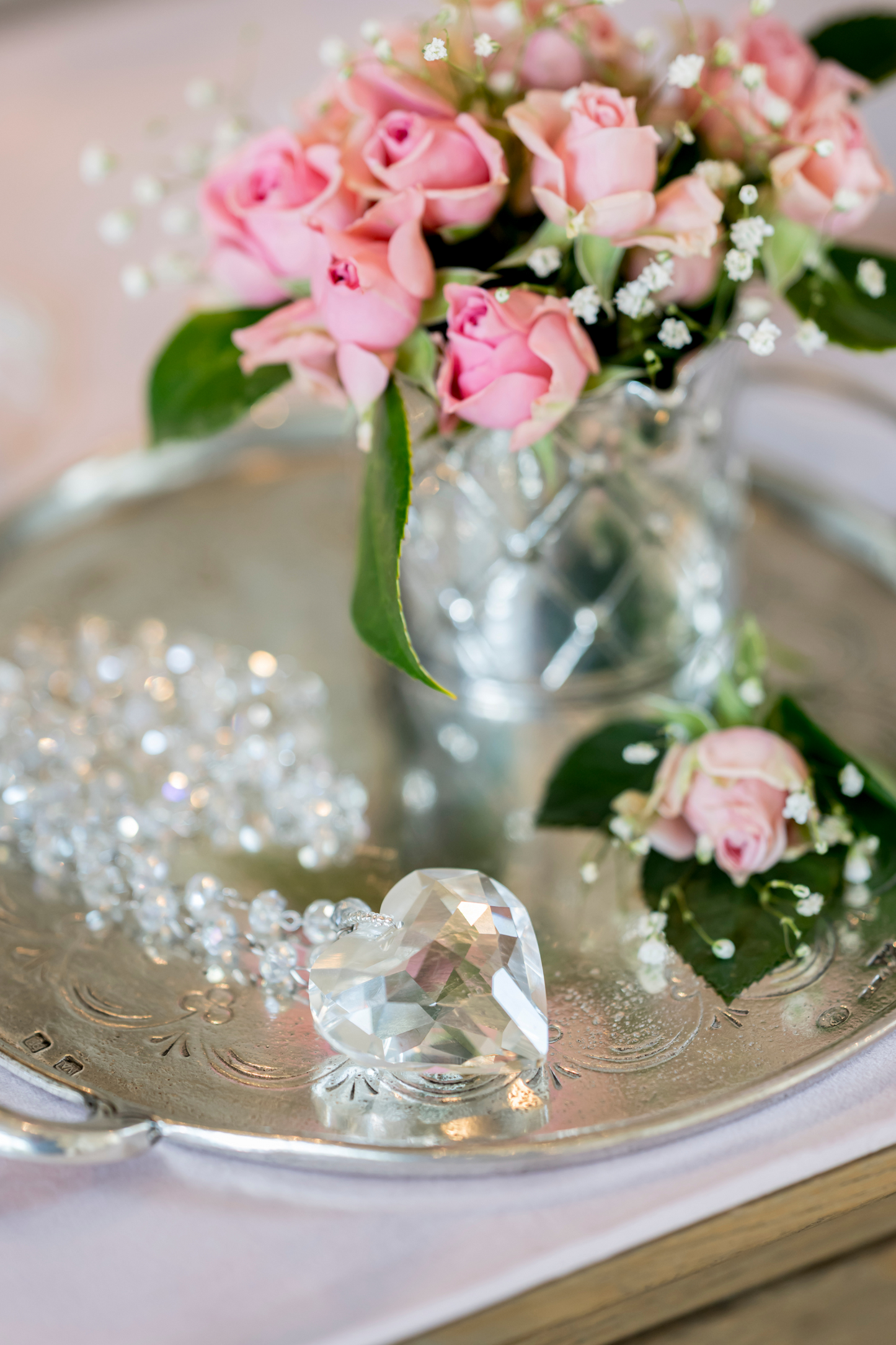 'Beading' Glass Heart Necklace - Website Exclusive