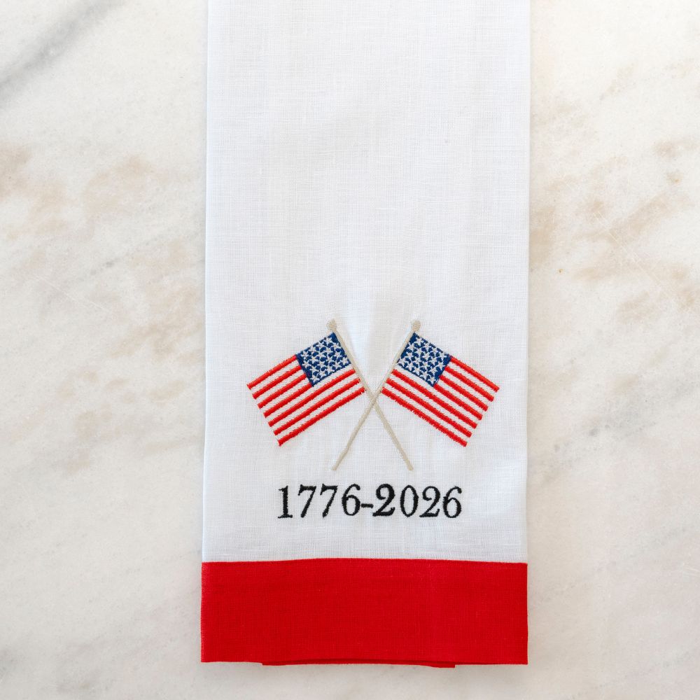 American Flags 1776 Linen Towel - New