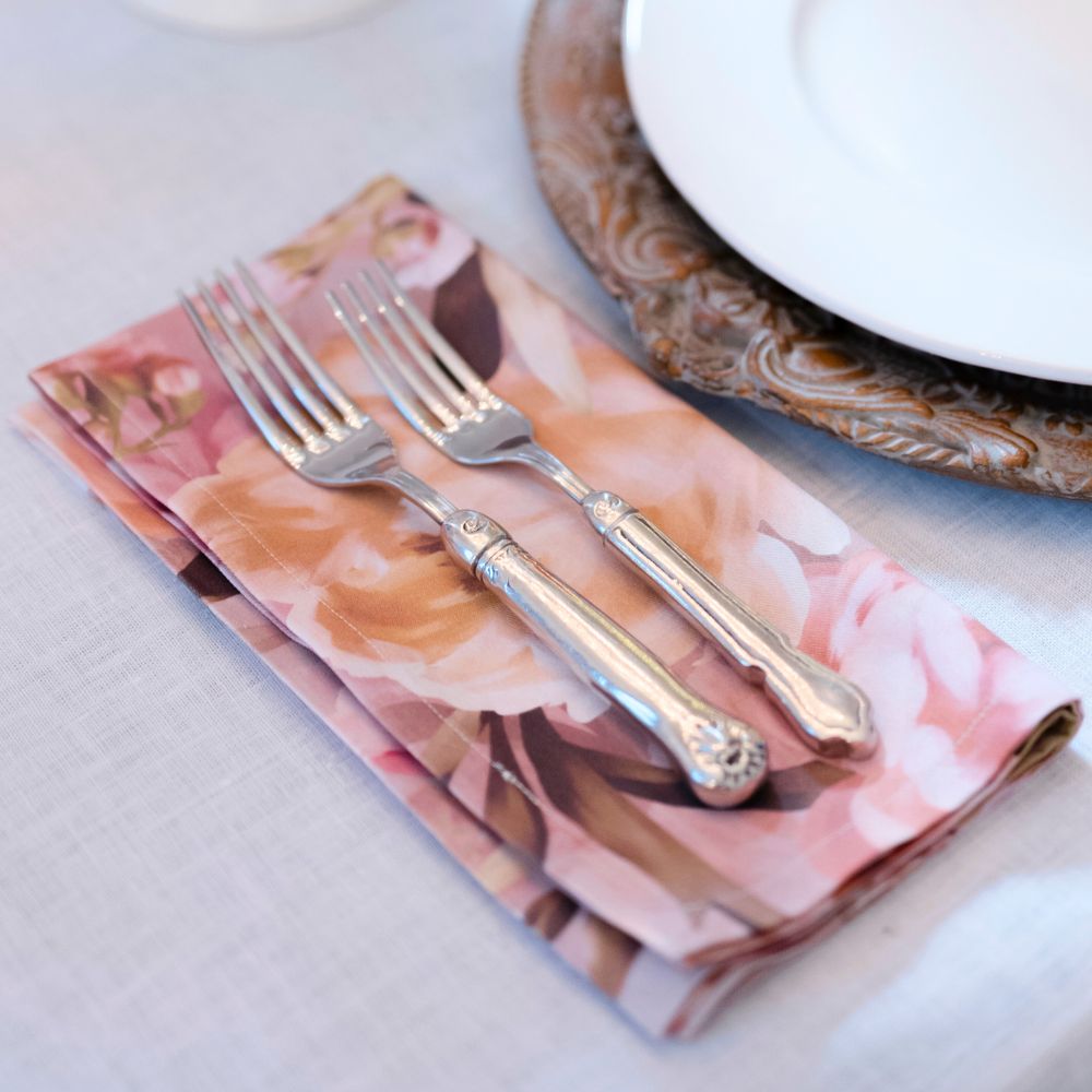 Floral Fantasy Italian Cotton Napkin