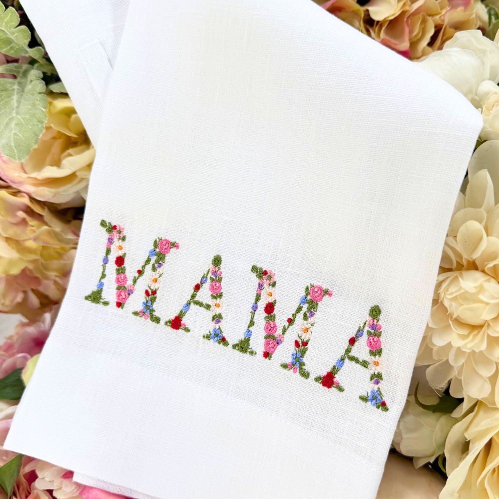 Floral Mama Linen Towel - New