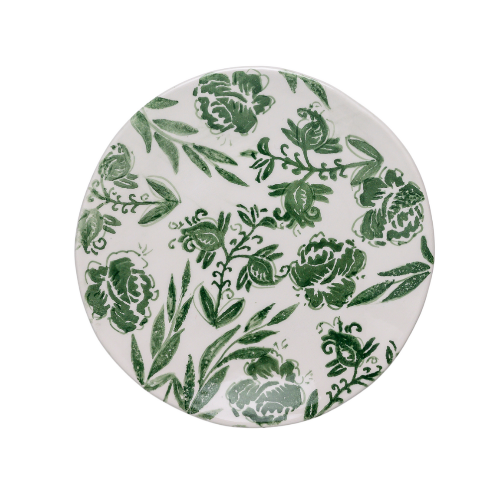 Fiori Hand-Painted Floral Salad Plate 9 Fiori Hand-Painted Floral Salad Plate 9