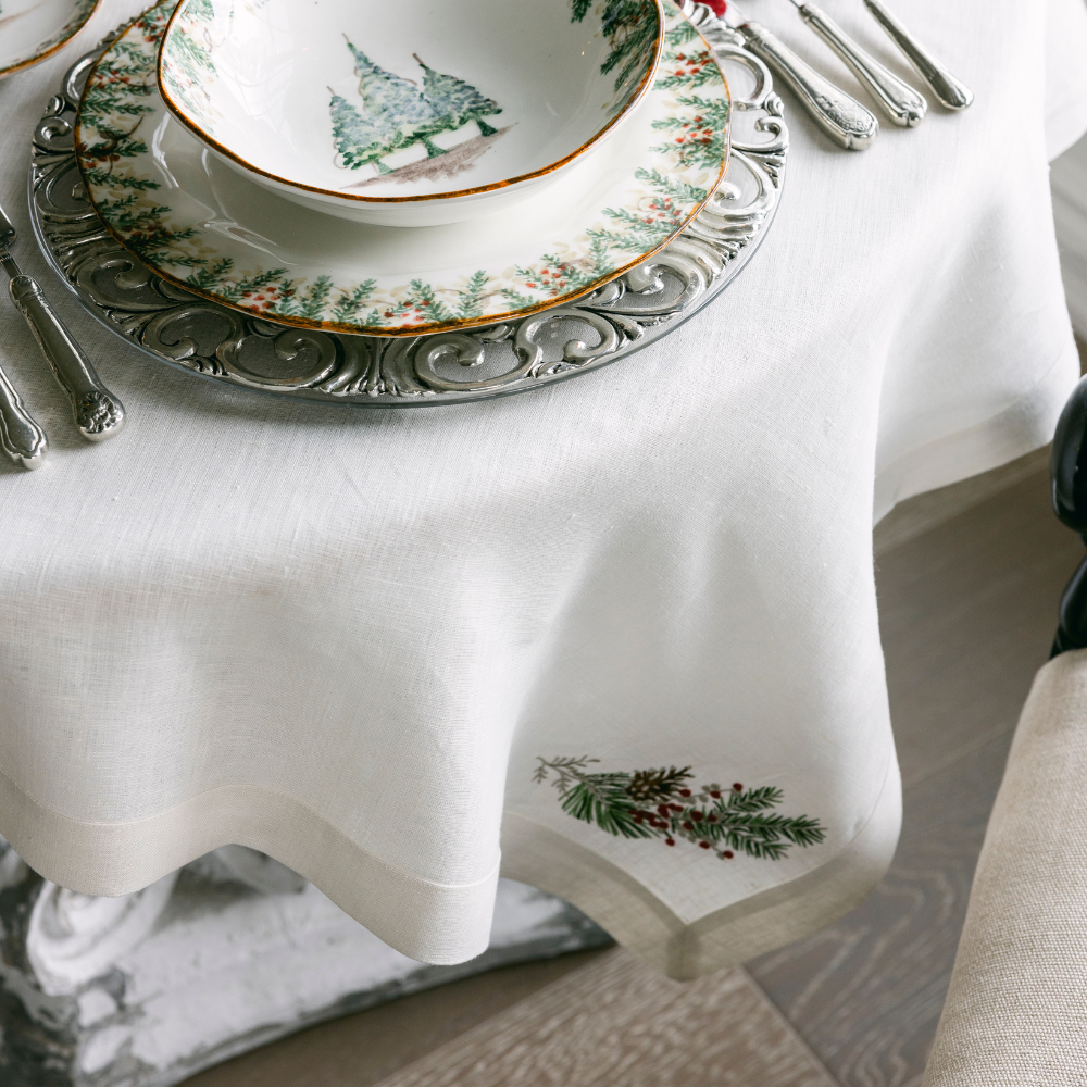 Natale Sprig Table Square