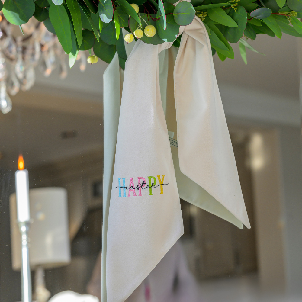 Happy Easter Velvet Sash