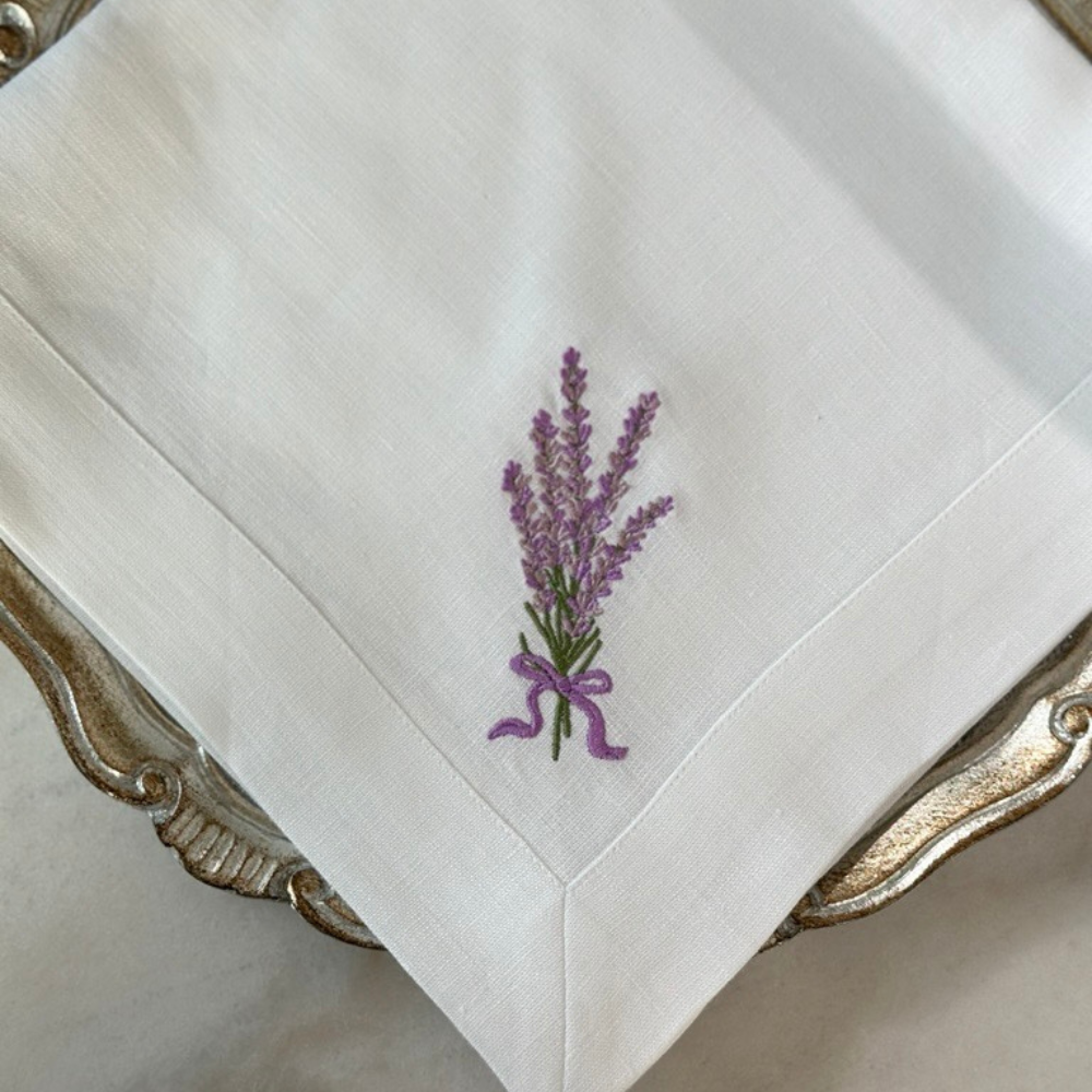 Lavender Bouquet Large Napkin