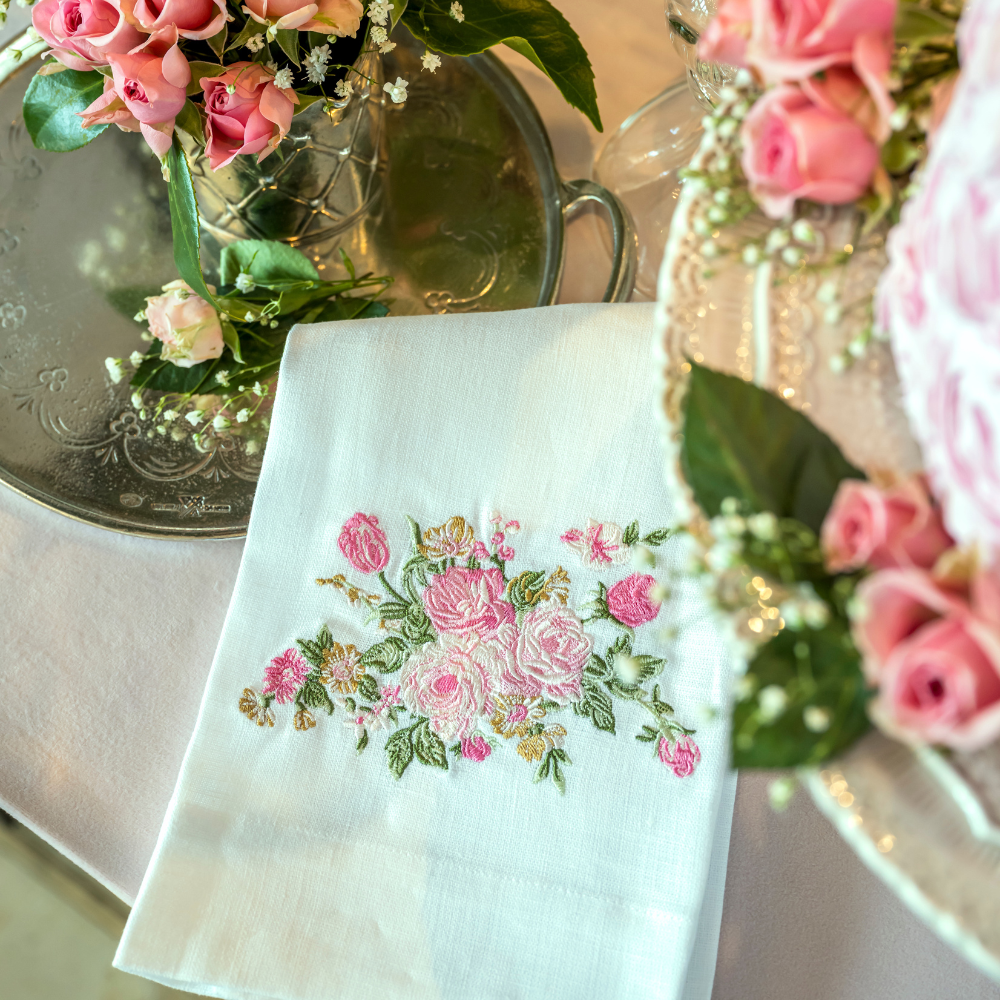 Vintage Floral Towel