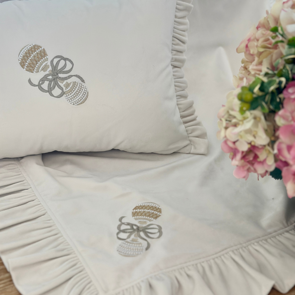 Baby Rattle Velvet Throw