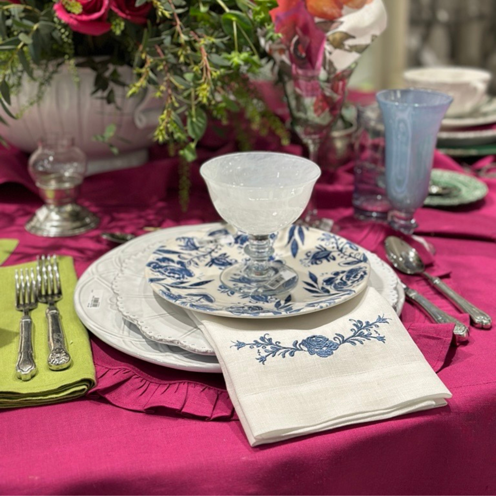 Round Linen Tablecloth