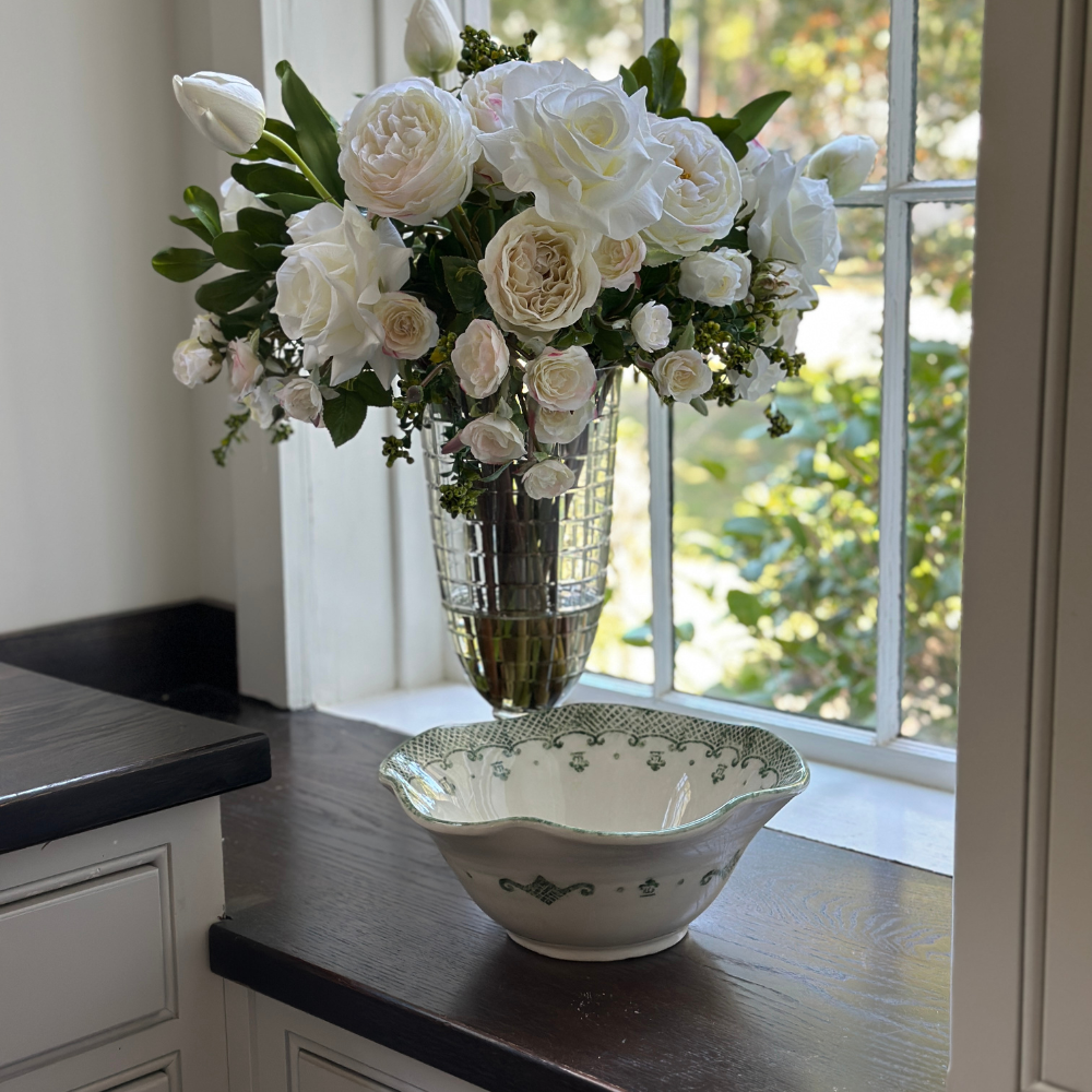 Burano Green Large Serving Bowl - New