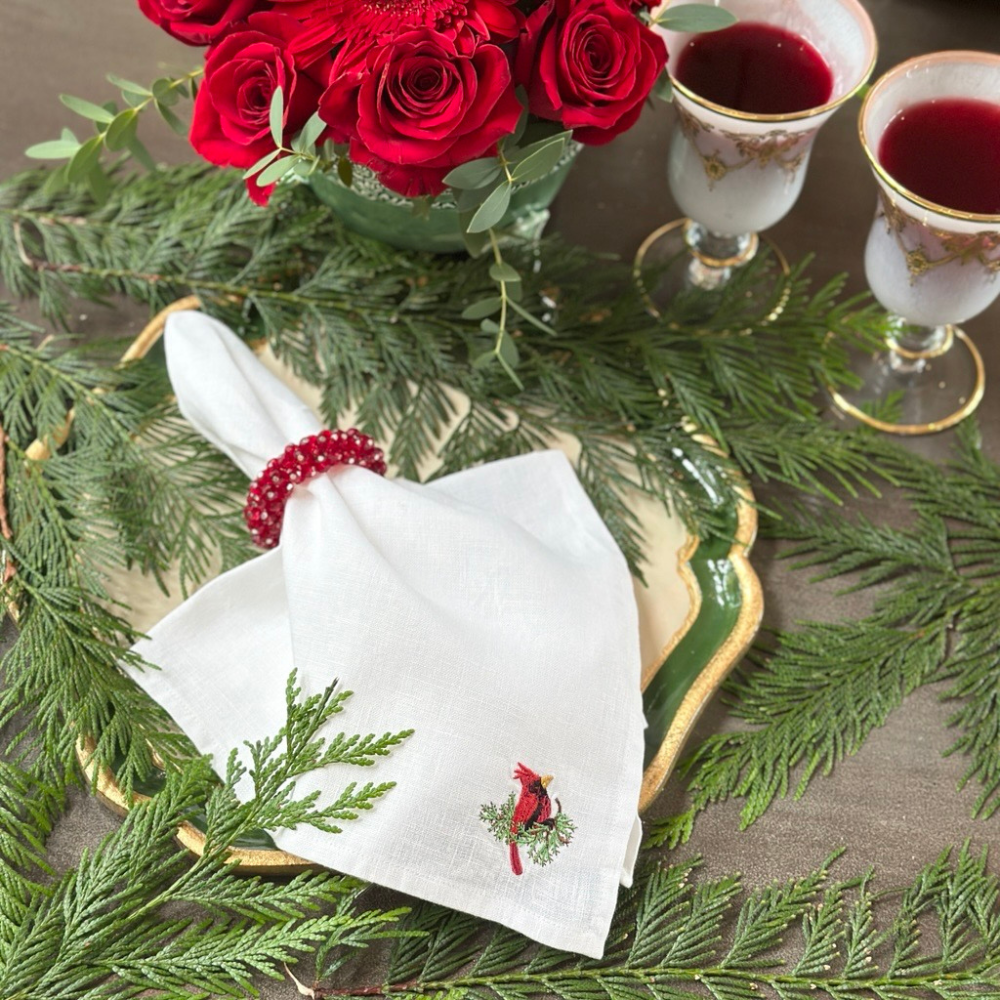 Cardinal Napkin Set - New