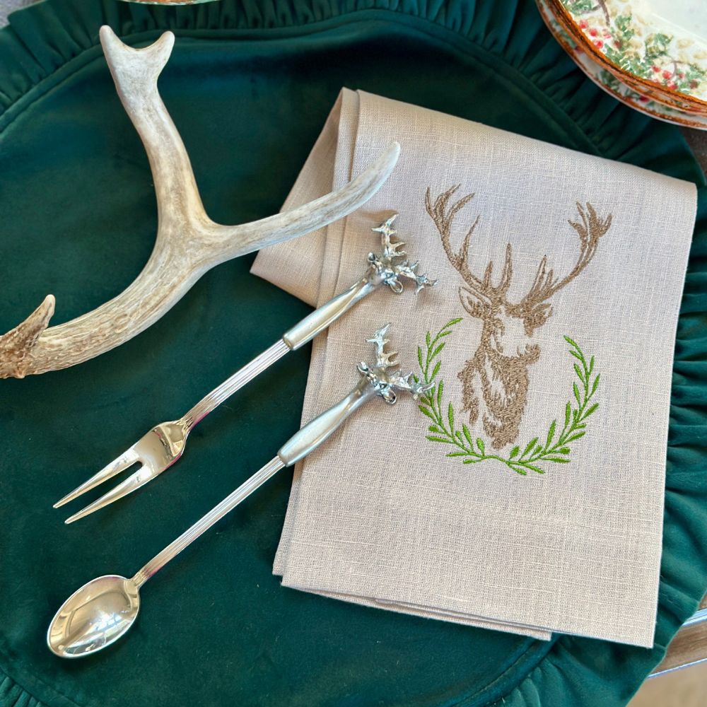 Stag Appetizer Serving Fork - New