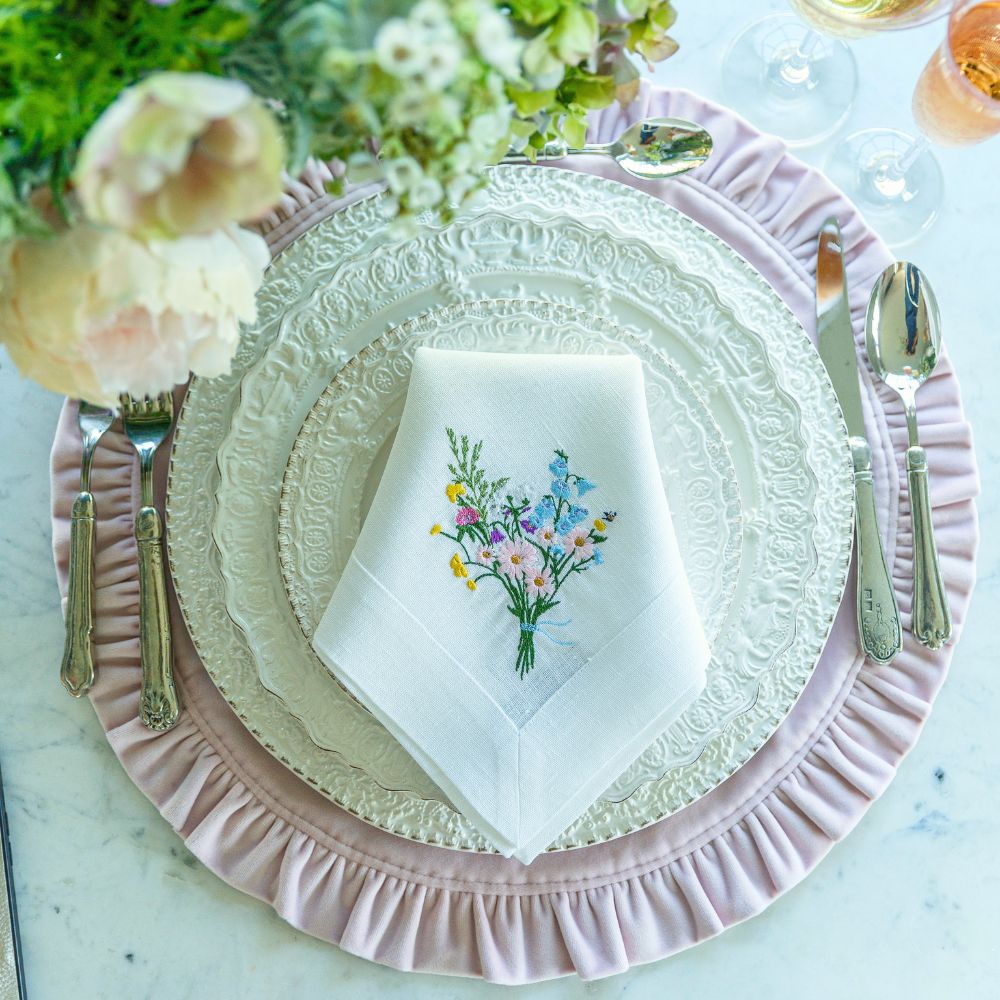 Grande Serviette Bouquet Floral