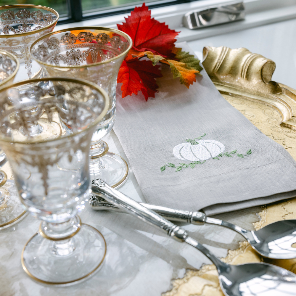 Pumpkin Soft Flax Linen Towel