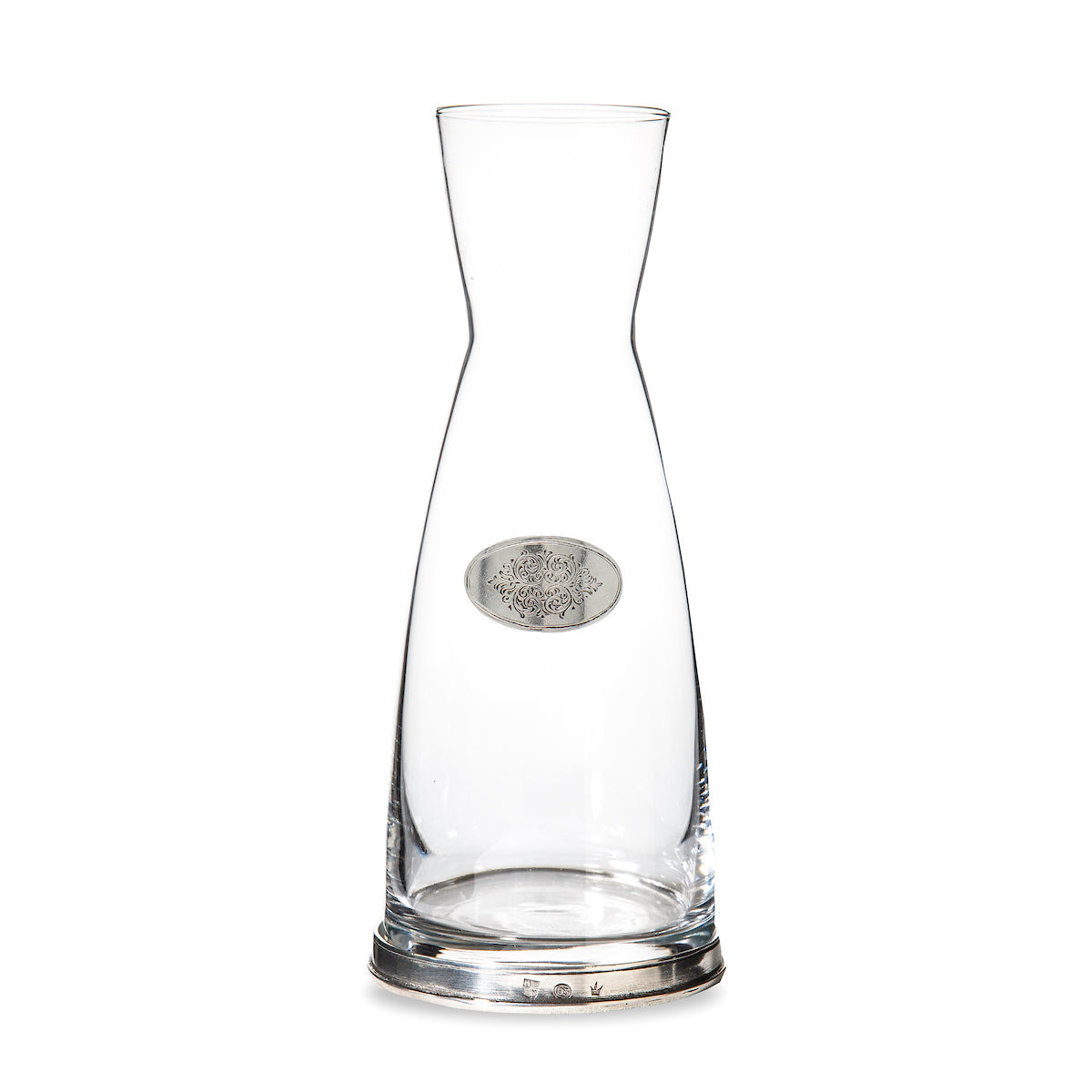Carafe à Vin Santa Barbara Design Studio - Verre Et Marbre - Gris - 1,2 Litre - 19,1 Cm De Haut - Base Rafraîchissante