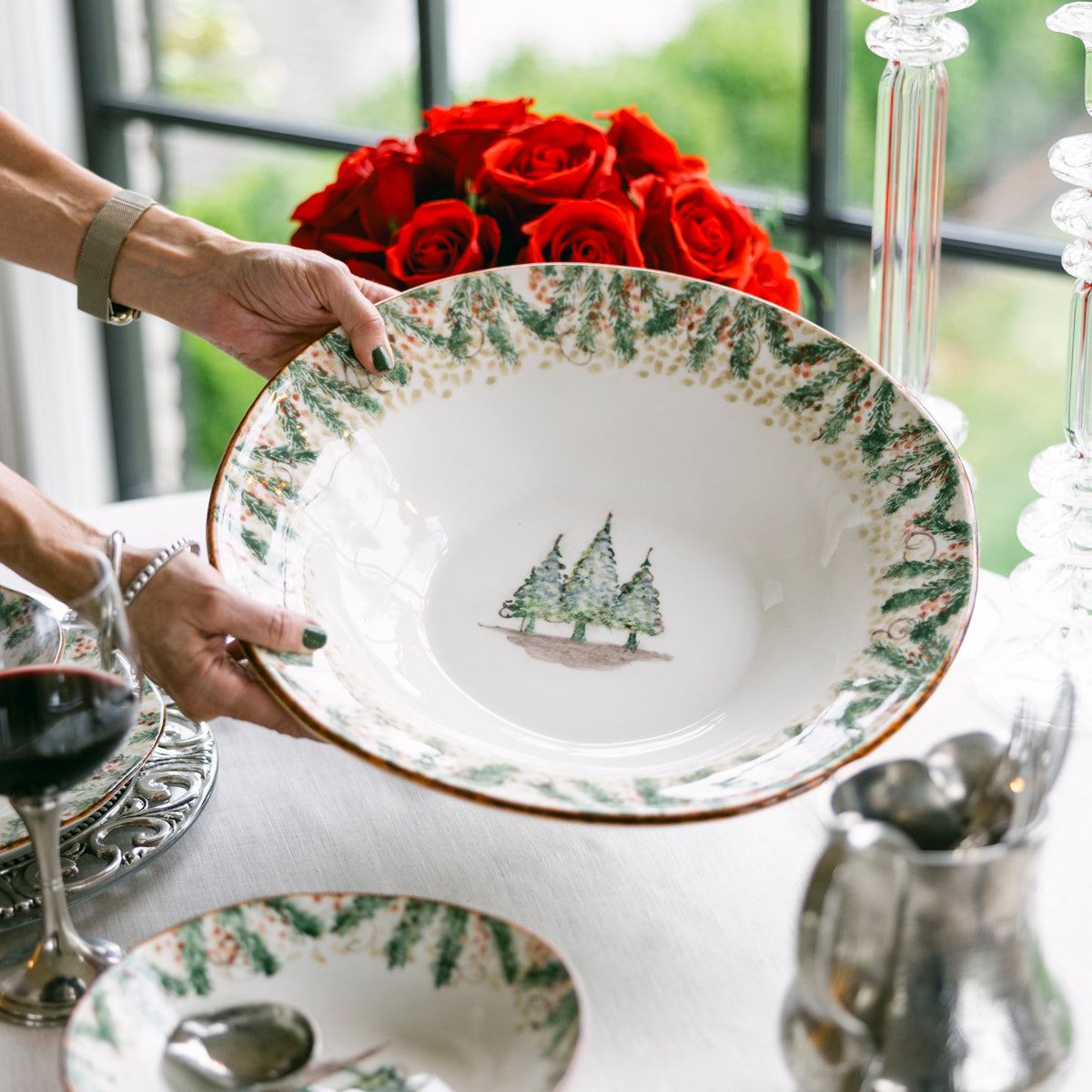 Natale Pasta Serving Bowl 15