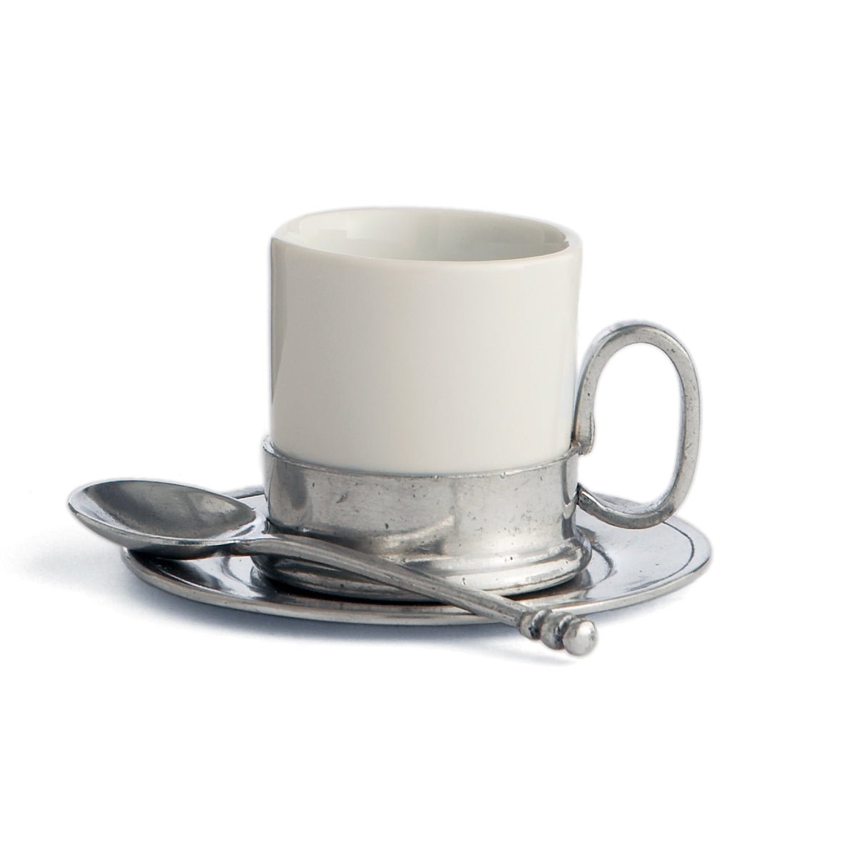 Tuscan Espresso Cup & Saucer with Spoon – Arte Italica
