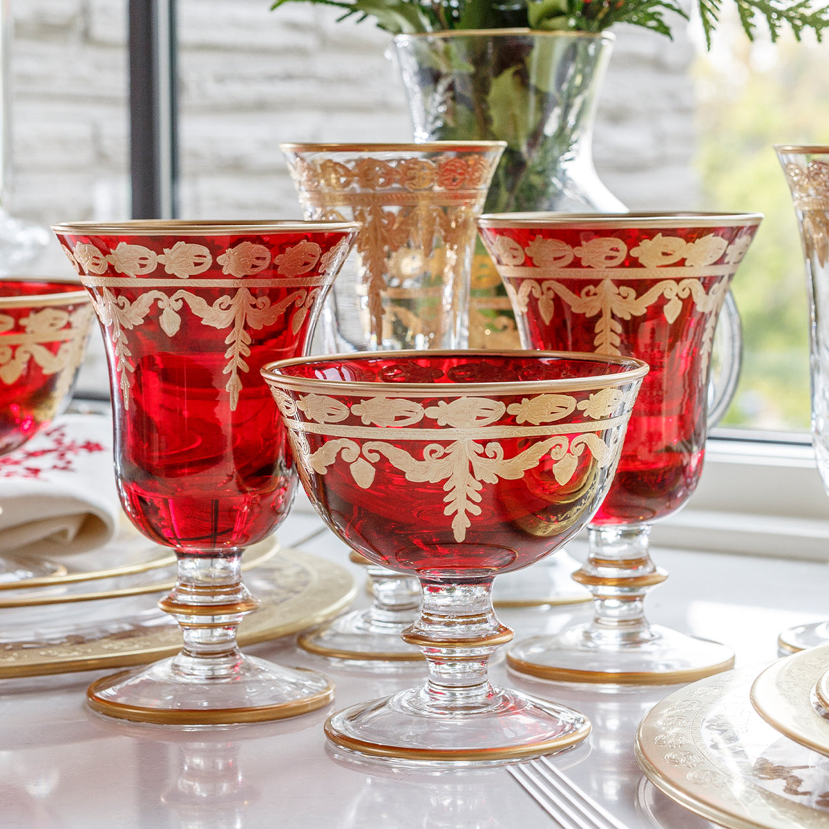 Vetro Gold Compote Rouge