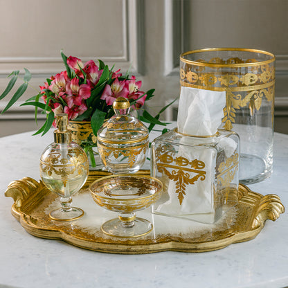 Vetro Gold Baroque Compote/Soap Dish