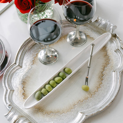Tuscan Olive Tray with Fork - Online Only