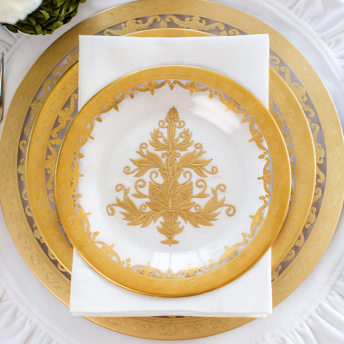 Vetro Gold Dinner Plate