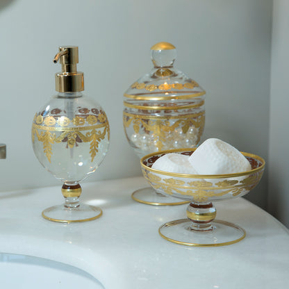 Vetro Gold Baroque Compote/Soap Dish