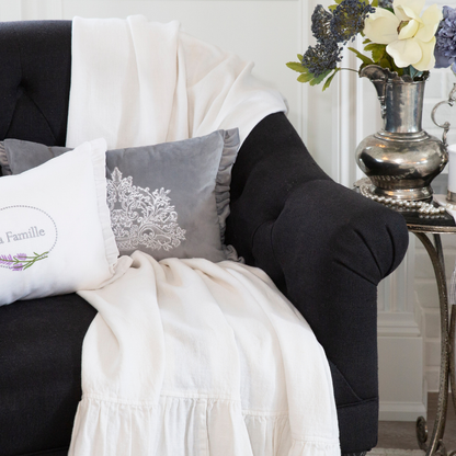 Bountiful Basket Velvet Decor Pillow