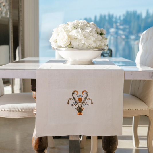 Villa Estate Linen Table Runner - New