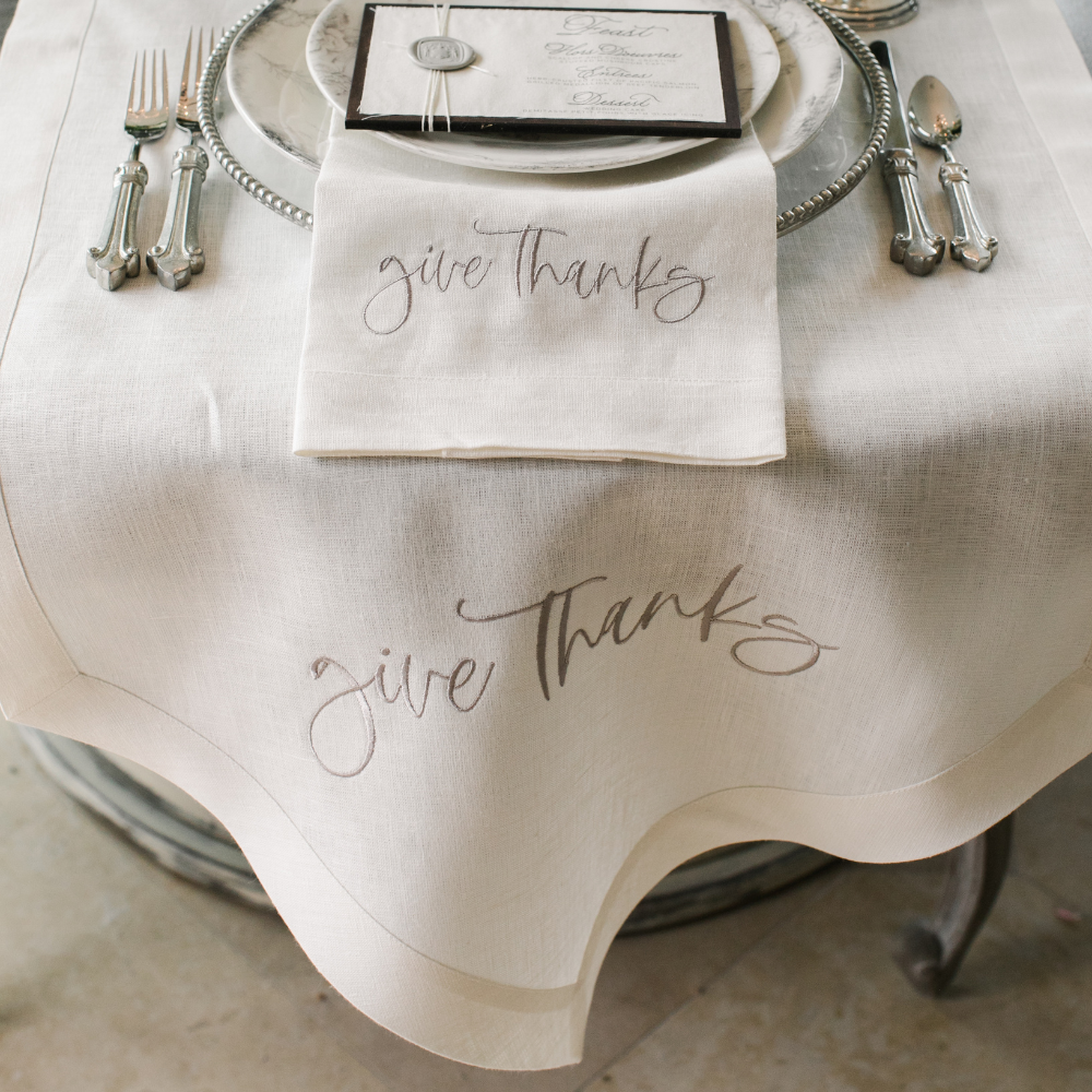 Chemin de table Give Thanks - 22" de large - Vente