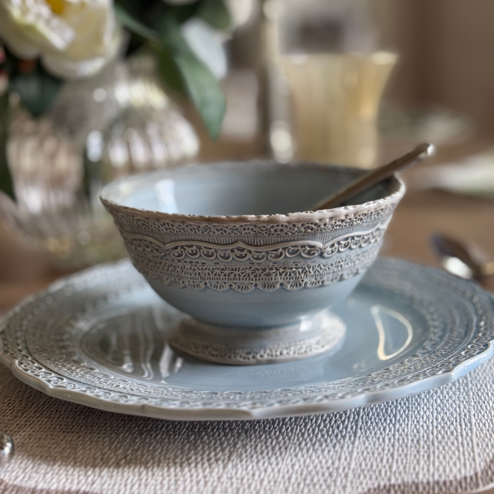 Finezza Blue Cereal Bowl - NEW