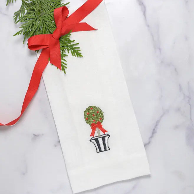 Holiday Topiary Towel