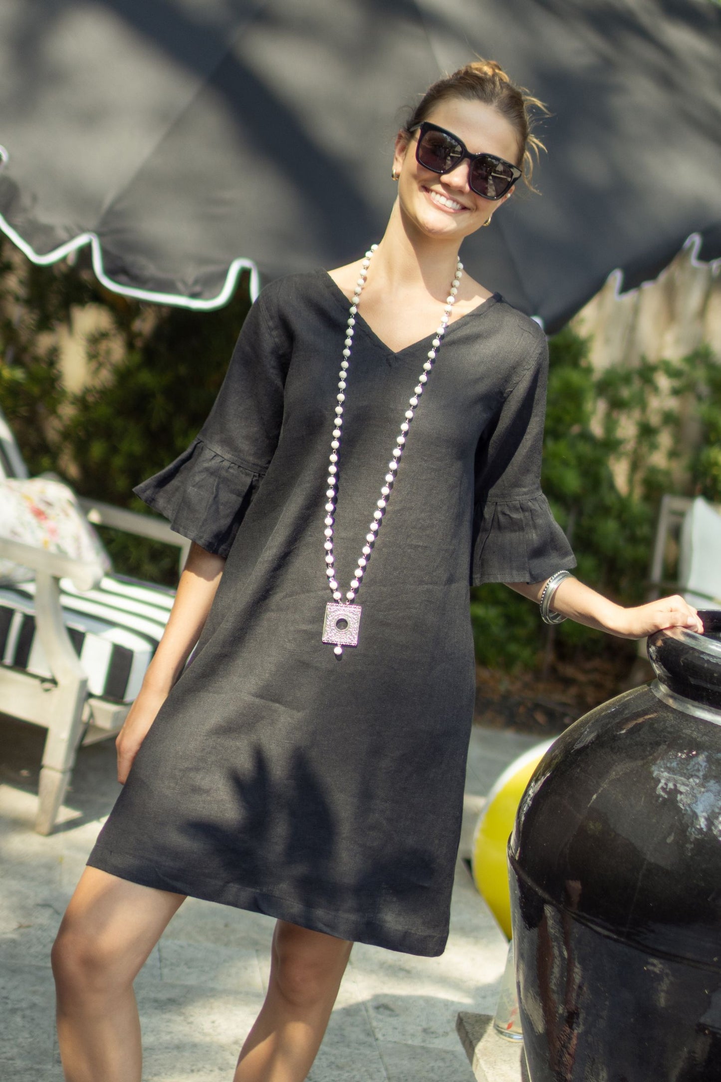 Boho Square Pendant Necklace