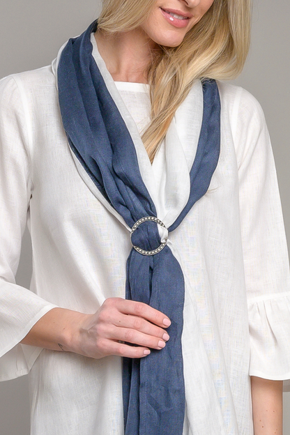 Pewter Beaded Scarf Holder - Website Exclusive