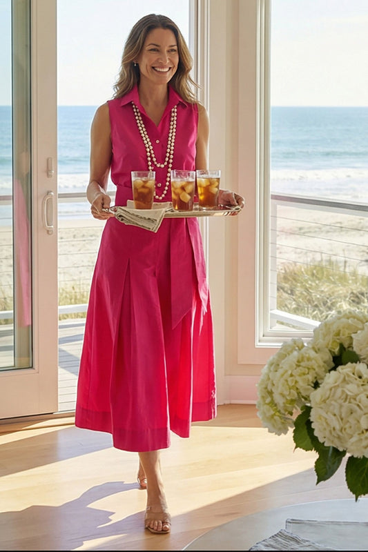 Caroline Sleeveless Taffeta Top - New