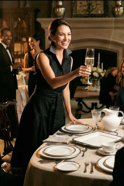 Caroline Sleeveless Taffeta Top - New