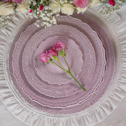Finezza Rosa Pink Bread / Canapé Plate - NEW