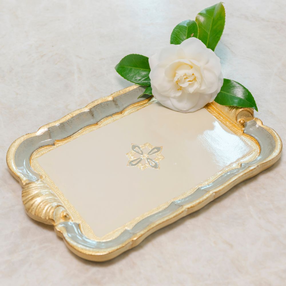Florentino Baroque Wooden Tray, Small - NEW