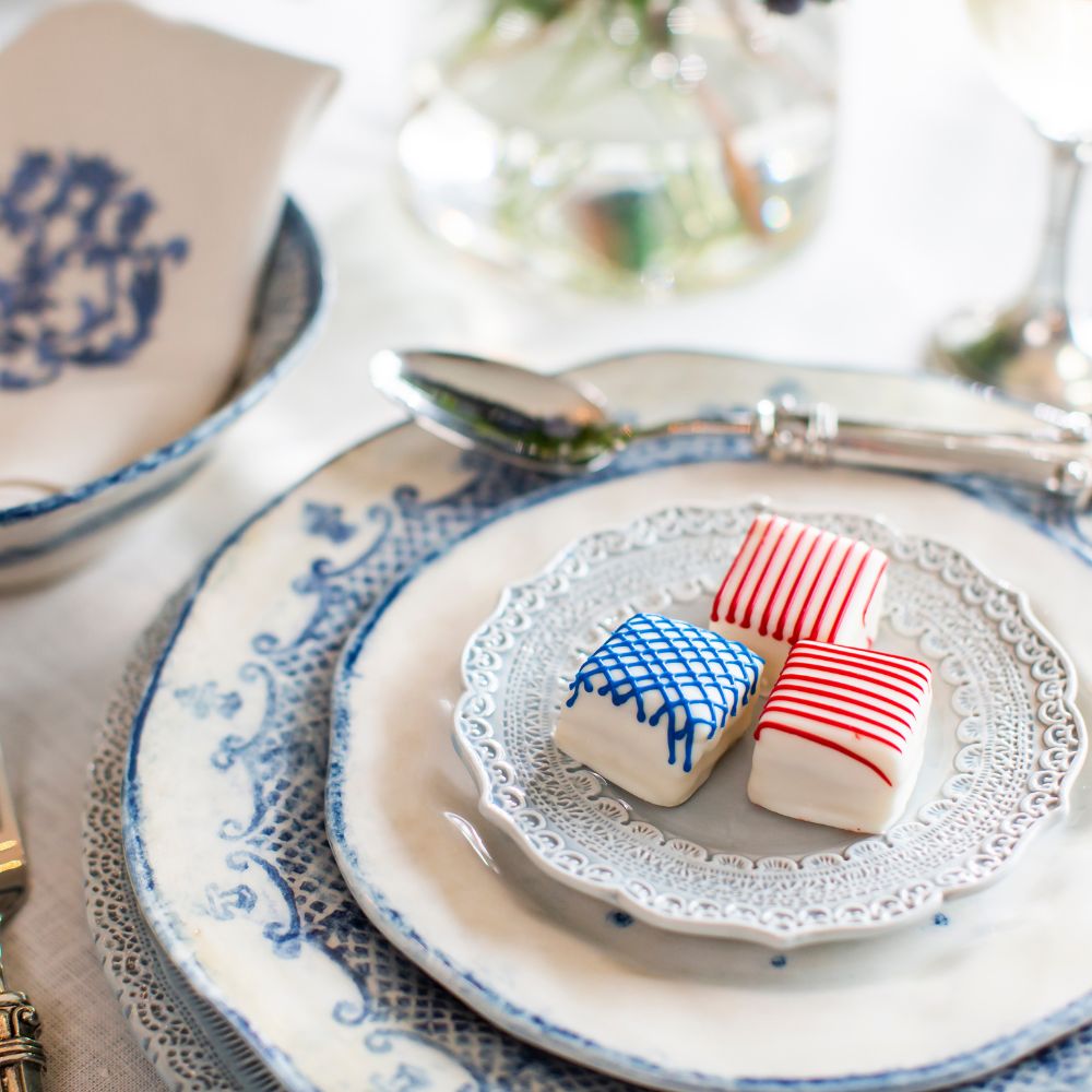 Finezza Blue Bread / Canapé Plate
