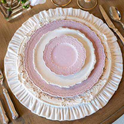 Finezza Rosa Pink Bread / Canapé Plate - NEW