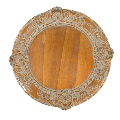 Florentino Antica Corte Wooden Charger - New