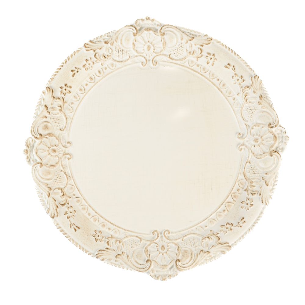 Florentino Antica Corte Wooden Charger - New