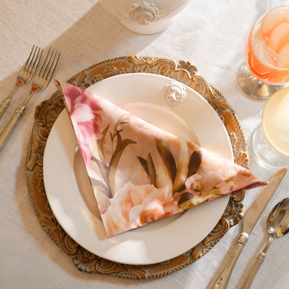 Florentino Antica Corte Wooden Charger - New